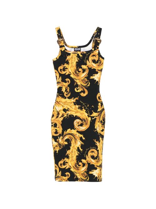 Abito donna midi con stampa barocca Versace jeans Couture | 80HAO943JS550G89